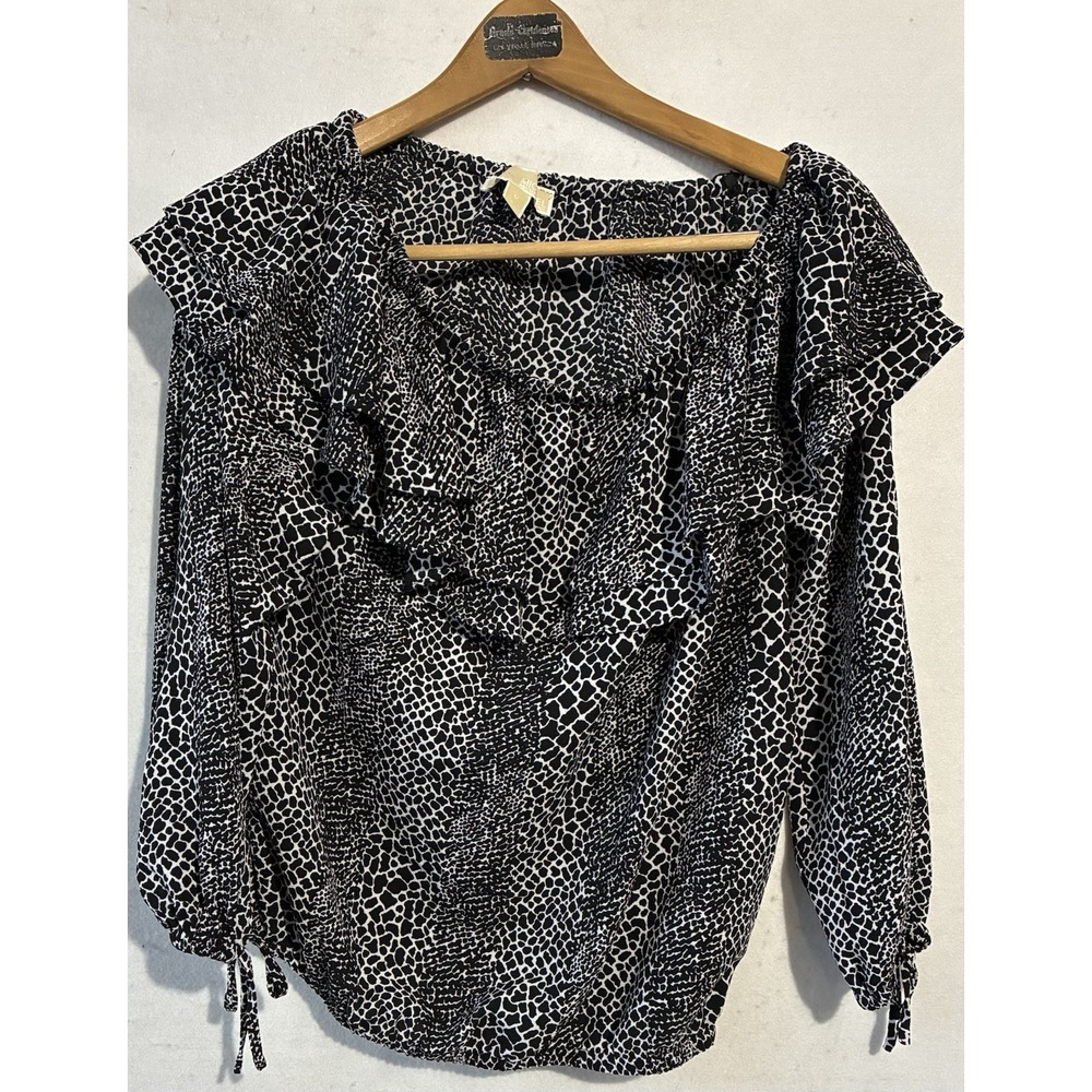 Michael Kors‎ Salt & Pepper Top Womens Medium